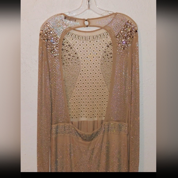 Fashion Nova "Studs & Stones Midi Dress" (1X) - Picture 7 of 16